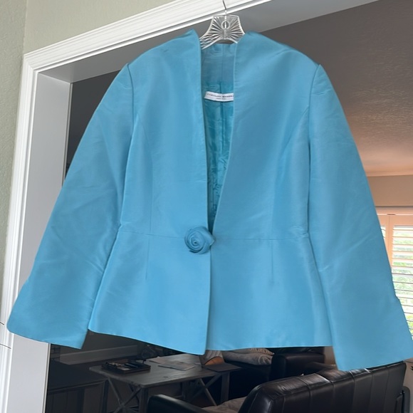 Carolina Herrera New York silk jacket 6 8 - Picture 8 of 9